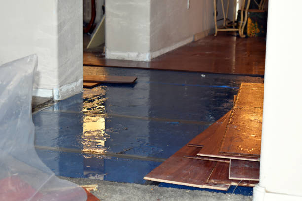Professional Burst Pipe Cleanup technician working in Acton, MA